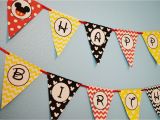 Happy Birthday Banner Free Printable Mickey Mouse Mickey Mouse Party Happy Birthday Banner Mickey Mouse