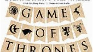 Happy Birthday Banner Game Of Thrones Game Of Thrones Full Alphabet and 7 House Sigils