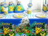 Happy Birthday Banner Generator Cartoon Pokemon Go 106pcs Lot Party Supplies Cutlery Happy