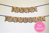 Happy Birthday Banner Gold and Black Happy Birthday Banner Black and Gold by thepaperbowshop On