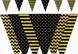 Happy Birthday Banner Gold and Black Happy New Year Banner Black and Gold Printable Banner New