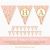 Happy Birthday Banner Gold and Pink Blush Pink Gold Glitter Happy 1st Birthday 60th Printable