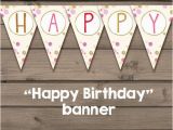 Happy Birthday Banner Gold and Pink Happy Birthday Banner Gold Pink Glitter Confetti Happy