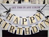 Happy Birthday Banner Gold Printable Happy Birthday Banner Gold Damask Black Gold Birthday