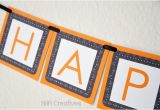 Happy Birthday Banner Halloween theme Halloween Ghost themed Happy Birthday Banner Diy by