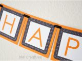 Happy Birthday Banner Halloween theme Halloween Ghost themed Happy Birthday Banner Diy by