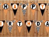 Happy Birthday Banner Halloween theme Halloween Happy Birthday Banner Diy Printable by