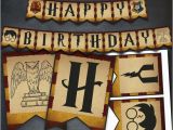 Happy Birthday Banner Harry Potter Printable Harry Potter Banner Harry Potter Birthday Banner Printable