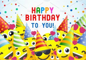 Happy Birthday Banner Hd Photo Happy Birthday Background Illustrations Creative Market