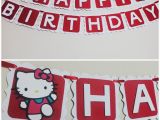 Happy Birthday Banner Hello Kitty Hello Kitty Banner Happy Birthday by Cutethingsbyting On Etsy