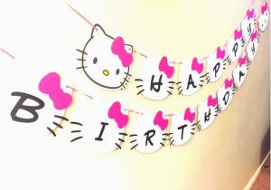 Happy Birthday Banner Hello Kitty Hello Kitty Banner Hello Kitty Birthday by Kelsdynamicparties