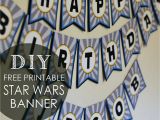 Happy Birthday Banner Homemade Diy Star Wars Birthday Banner Free Printables Posh Tart