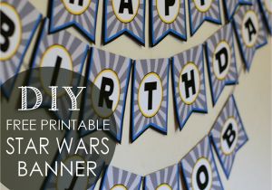 Happy Birthday Banner Homemade Diy Star Wars Birthday Banner Free Printables Posh Tart