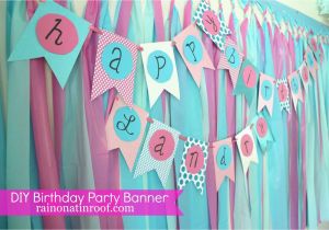 Happy Birthday Banner Homemade Say It Out Loud Adorable Homemade Birthday Banners