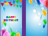 Happy Birthday Banner Images Free Download Confetti with Colored Balloons Birthday Banner Vector Free