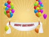 Happy Birthday Banner Images Hd Happy Birthday Banner with Balloons Stock Vector