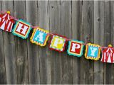 Happy Birthday Banner Images with Name Circus Birthday Banner Decorations or Name Banner for Circus