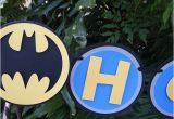 Happy Birthday Banner In Blue Batman Happy Birthday Banner In Blue Yellow and Black