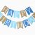Happy Birthday Banner In Blue Biru Selamat Ulang Tahun Spanduk Bayi Laki Laki Ulang