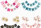 Happy Birthday Banner In Chinese Aliexpress Com Buy Pink Happy Birthday Banner Gold