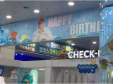 Happy Birthday Banner In Chinese Chinese Fans Customize An Aquarium for Bts V 39 S Birthday