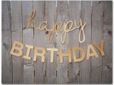 Happy Birthday Banner In Gold Gold Glitter Happy Birthday Banner 30 and 45 Inches Long