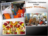 Happy Birthday Banner In Japanese Sri Sathya Sai Baba Birthday Celeberations In Prasanthi