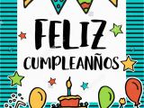 Happy Birthday Banner In Spanish Feliz Cumpleanos Happy Birthday Greeting Written In