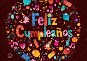 Happy Birthday Banner In Spanish Feliz Cumpleanos Happy Birthday In Spanish Greeting Card