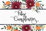 Happy Birthday Banner In Spanish Ilustracion De Feliz Cumpleanos En Espanol Mano Letras