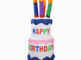Happy Birthday Banner Inflatable 4 39 Inflatable Lighted Happy Birthday Cake Outdoor