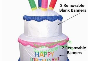 Happy Birthday Banner Inflatable Air Blown Inflatable Birthday Cake