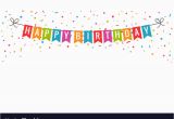 Happy Birthday Banner Jpg Happy Birthday Banner Birthday Party Flags with Vector Image