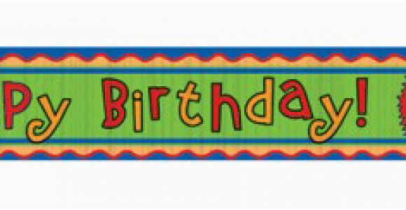 Happy Birthday Banner Jungle theme Jungle themed Happy Birthday Wall Banner Roll Made Of