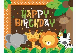 Happy Birthday Banner Jungle theme Safari themed B 39 Day Party On Behance