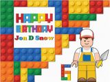 Happy Birthday Banner Lego Lego Bricks Happy Birthday Banner Party Decoration Kids