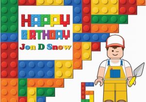 Happy Birthday Banner Lego Lego Bricks Happy Birthday Banner Party Decoration Kids