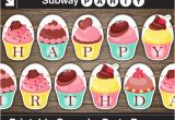 Happy Birthday Banner Letters Pdf Printable Cupcake Party Banner Happy Birthday Garland
