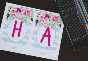 Happy Birthday Banner Letters Printable Free Printable Birthday Banner Six Clever Sisters