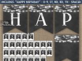 Happy Birthday Banner Lights Happy Birthday Banner Chalkboard Lights Nifty Printables