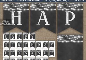 Happy Birthday Banner Lights Happy Birthday Banner Chalkboard Lights Nifty Printables