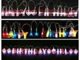 Happy Birthday Banner Lights Happy Birthday String Fairy Lights Party Banner 110cm