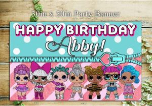 Happy Birthday Banner Lol Lol Dolls Glitter Edition Birthday Banner Backdrop High