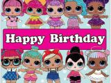 Happy Birthday Banner Lol Lol Surprise Dolls Happy Birthday Lol Surprise Party