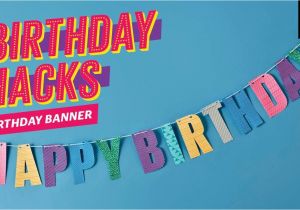 Happy Birthday Banner Maker How to Make A Quot Happy Birthday Quot Banner Using Washi Tape