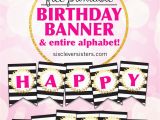 Happy Birthday Banner Maker Online Free Free Printable Happy Birthday Banner and Alphabet the