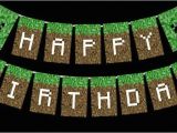 Happy Birthday Banner Minecraft Printable Minecraft Happy Birthday Card Printable Minecraft