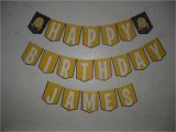 Happy Birthday Banner Minions Despicable Me Minion Happy Birthday Banner with by Mandymason