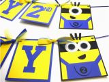 Happy Birthday Banner Minions Items Similar to Minion themed Happy Birthday Party Banner