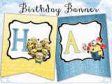 Happy Birthday Banner Minions Minions Happy Birthday Banner Minions Birthday Banner Bunting